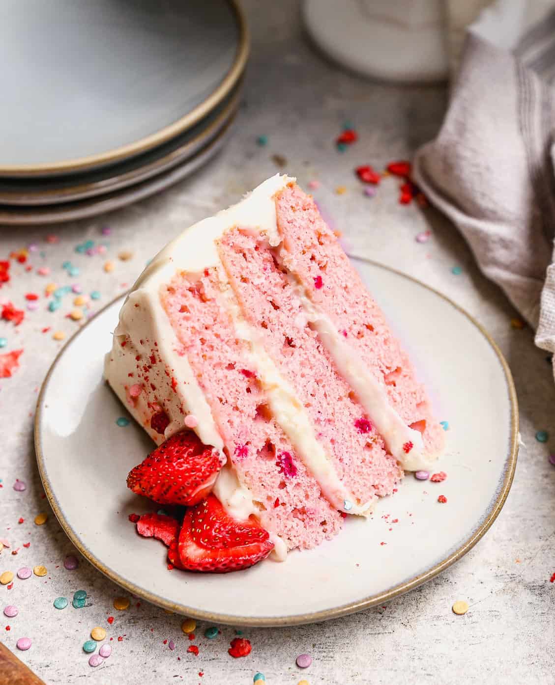 Naturally Pink Cake: Bake with Strawberries, No Food Coloring!